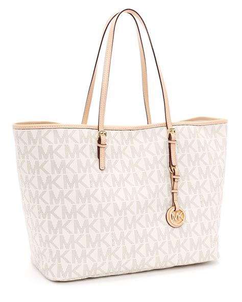 michael kors hudson vanilla bag|Michael Kors vanilla tote.